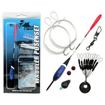 Angel Berger Waggler Posen Set Posenmontage Ready2Fish Angelpose Angelset Fishing Float Posenset