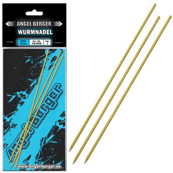 Angel Berger Wurmnadel 3 Stück Messing Ködernadel Worm Needle Wattwurmnadel Köder Nadel Angeln