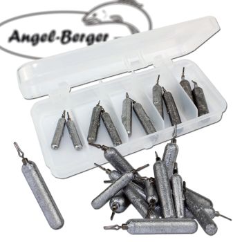 Angel Berger Drop Shot Bleisortiment mit Box gemischt