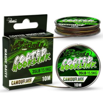 Magic Baits Coated Hooklink Camouflage Karpfenvorfach 10m Braided
