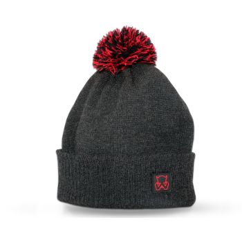 Wild Devil Baits Bobble Hat Unisex Bommelmütze Beanie Fishing Hat Wintermütze Angeln Weich Warm Strickmütze Angelmütze