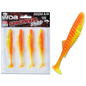Wild Devil Baits Shockwave Shad Red Devil Gummifisch Kunstköder Softlure Gummiköder Hecht Barsch Zander Angelköder Raubfischköder