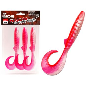 Wild Devil Baits Tornado Curly Tail Hot Pink Twister Gummifisch Shad Kunstköder Softlure Gummiköder Hecht Barsch Zander