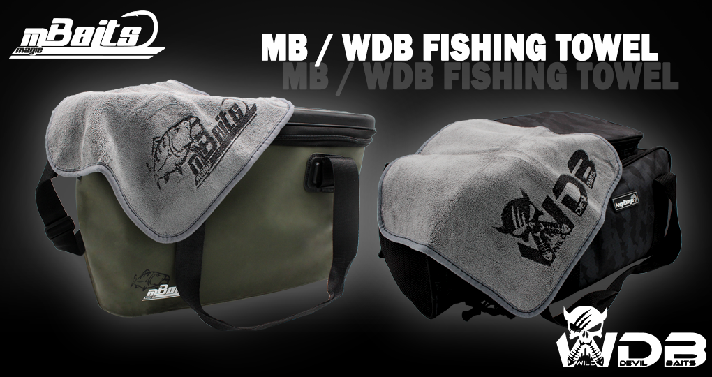 NEU ! Magic Baits Wild Devil Baits Fishing Towel Angel Handtuch für Karpfenangler Raubfischangler Angelhandtuch