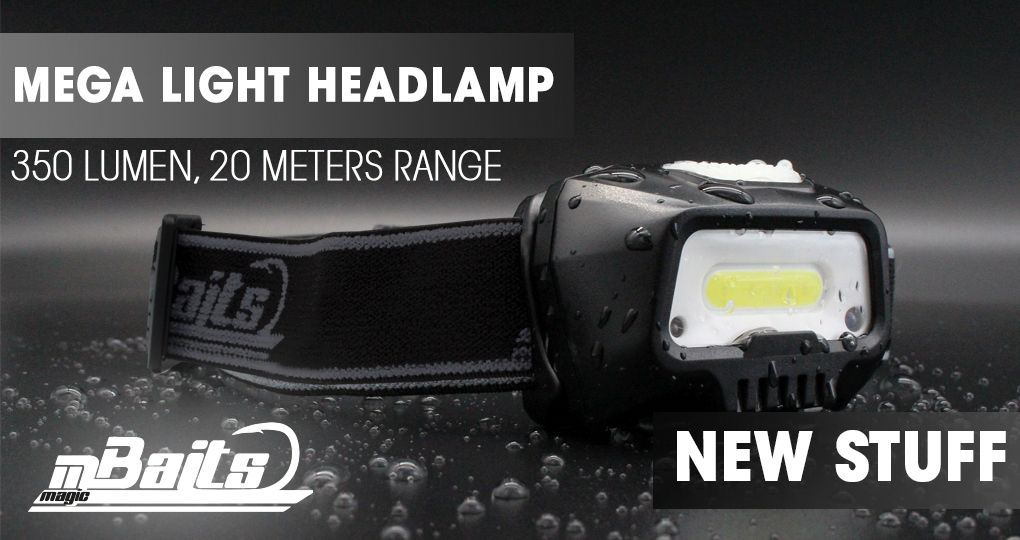 Magic Baits Wild Devil Baits Mega Light Head Lamp Kopflampe mit Bewegungssensor USB Akku Sensor LED Stirnlampe 