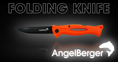 Angel Berger Angelmesser Folding Knife Fischmesser Klappmesser Edelstahl Outdoor Messer für Fisch und Angeln Angelzubehör