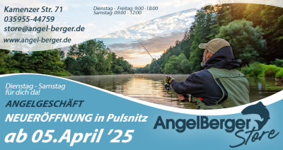 Angel Berger Store Angelgeschäft Ladengeschäft