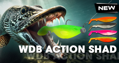 Wild Devil Baits Action Fire Tiger Shad Gummifisch Kunstköder Softlure Gummiköder Hecht Barsch Zander Angelköder Raubfischköder Angelköder