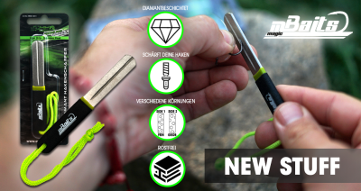 Magic Baits Diamond Hook Sharpener Doppelseitiger Diamant Hakenschärfer Hakenfeile Karpfenhaken Schärfer