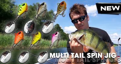  Wild Devil Baits Multi Tail Spin Jig Bleikopfspinner Jig Spinner Kunstköder Wechselblätter Angelköder