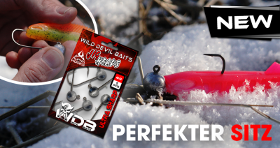 Wild Devil Baits Alpha Baitholder Jighead 5 Stück Jighaken Jigkopf Bleikopf Jig Haken Gummifisch 