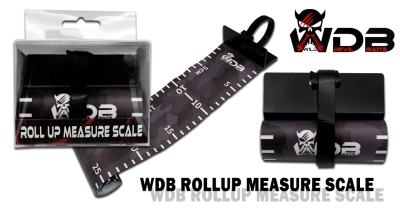 NEU! Wild Devil Baits Rollup Measure Scale Fish Ruler Fisch Maßband Measuring Mat zum Fisch Messen