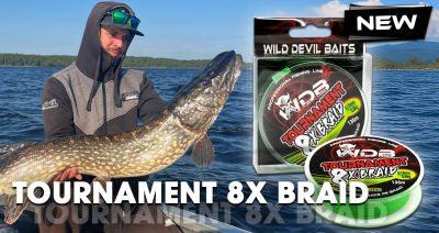 Wild Devil Baits Tournament 8 Braid Fluo Green 8x fach rund geflochtene Angelschnur Braided Fishing Line Angelschnur