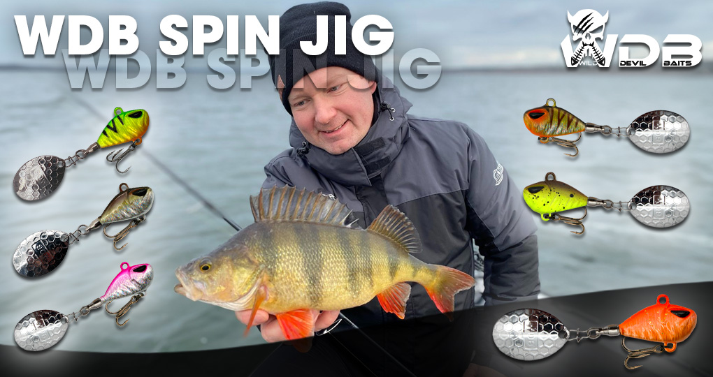 Wild Devil Baits Multi Tail Spin Jig Bleikopfspinner Jig Spinner Kunstköder Wechselblätter