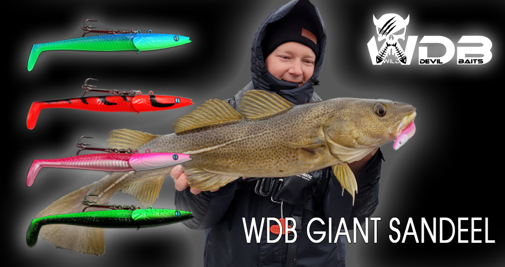  Wild Devil Baits Giant Sand Eel 286g Sandaal Meeres Shad Gummifisch 286g Angelköder